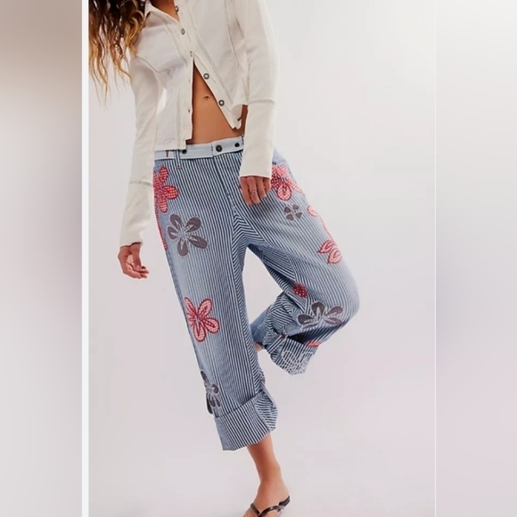 We the free, Free People  hot tropics cuffed harem trousers. - Picture 16 of 16